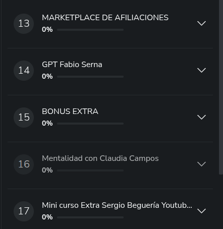 Módulos de bonus extra del programa Partner360 de Fabio Serna
