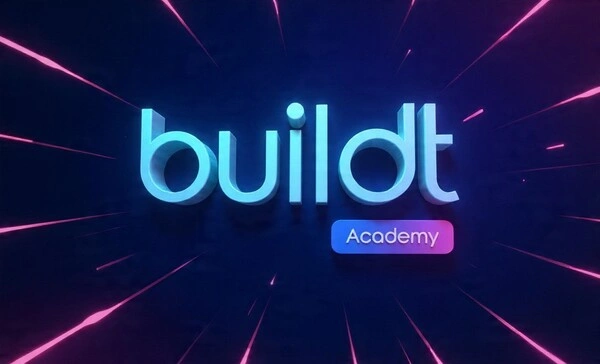 Logotipo de Buildt Academy, plataforma de formación en automatización con Inteligencia Artificial, n8n y Make.
