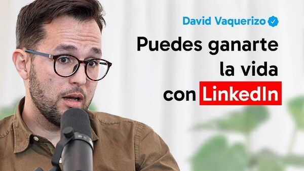David Vaquerizo explicando cómo ganarte la vida con LinkedIn – imagen del curso LinkedIn Unleashed 2.0 analizado en FormarseMola