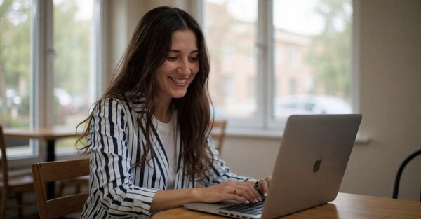 💻 Dropshipping en 2025: la verdad detrás del negocio que todos prometen (y pocos te cuentan) Mujer motivada para emprender con dropshipping sin miedo y con mentalidad de aprendizaje