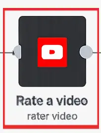 NodoRate a Video en n8n conectado a la API de YouTube para dar like a tu Short.