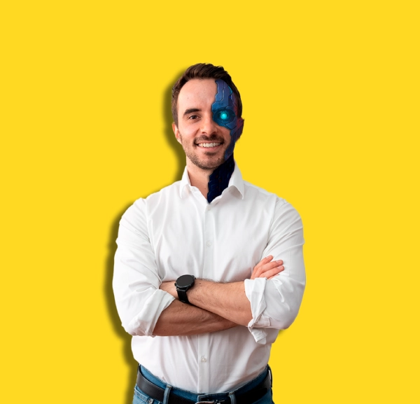 Felipe Vergara, especialista en Meta Ads, mostrando su enfoque estratégico para ayudar a empresas a aumentar sus ventas utilizando la inteligencia artificial y las herramientas de Meta Ads
